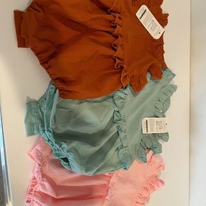 NWT 6month rompers
